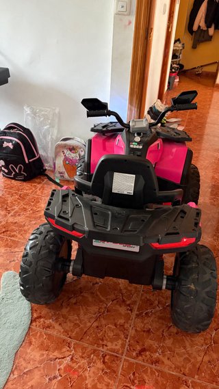 Buggy Eléctrico Infantil Rosa y Negro