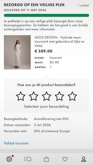 Vestido de Novia ASOS Encaje Blanco