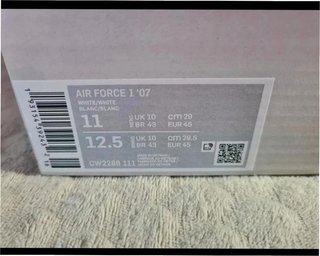 Nike Air Force 1 Low '07 Blanco Talla 45