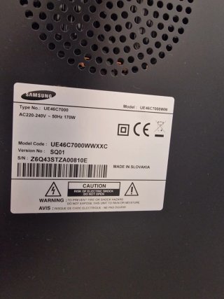 Televisor Samsung Negro y Plateado