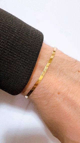 Bracciale snake piattina in oro giallo 18kt 750