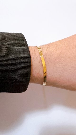Bracciale snake piattina in oro giallo 18kt 750
