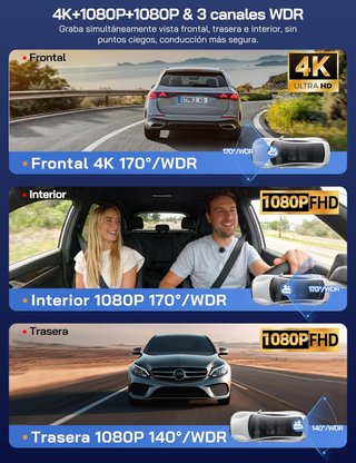 Cámara Coche 4K WiFi Sensor G [PRECINTADO]