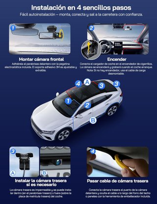 Cámara Coche 4K WiFi Sensor G [PRECINTADO]