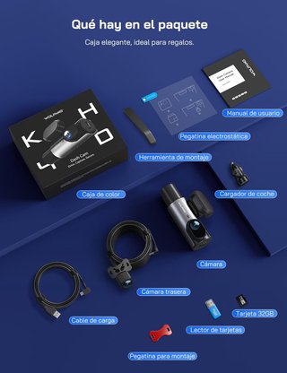 Cámara Coche 4K WiFi Sensor G [PRECINTADO]