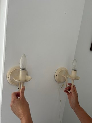 Lámpara de techo y 2 apliques de pared