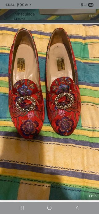 Vestido de fallera oro y rojo