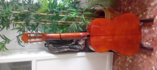 Guitarra Española Naranja+funda tela+stand