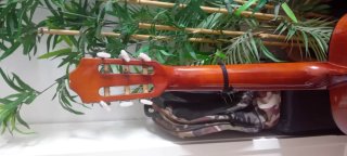 Guitarra Española Naranja+funda tela+stand