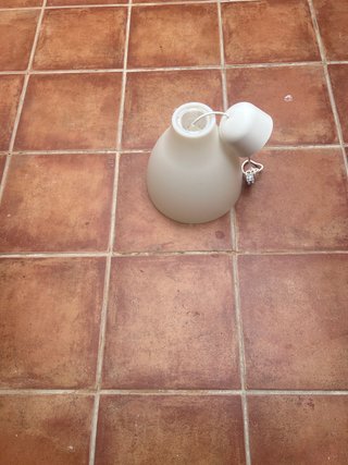 Lámpara de techo blanca de ikea