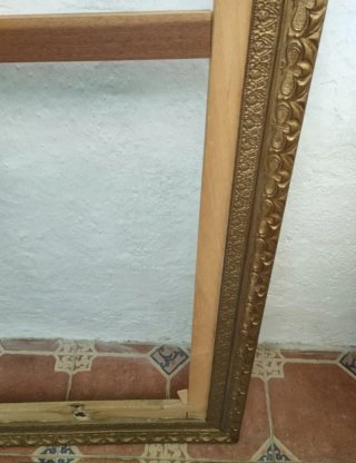 Gran marco dorado madera 163x87