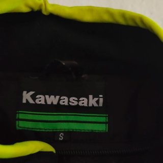 Traje completo Moto Kawasaki Negra y Verde