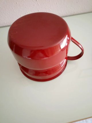 Cuece leches vintage rojo y azul