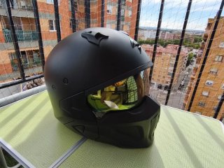 Casco Moto Scorpion COVERT-X Negro Mate talla M