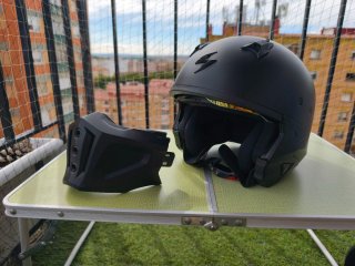 Casco Moto Scorpion COVERT-X Negro Mate talla M