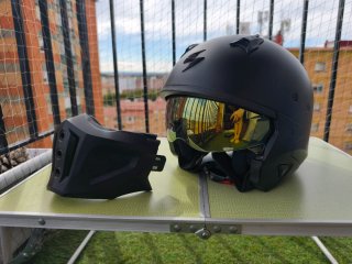 Casco Moto Scorpion COVERT-X Negro Mate talla M