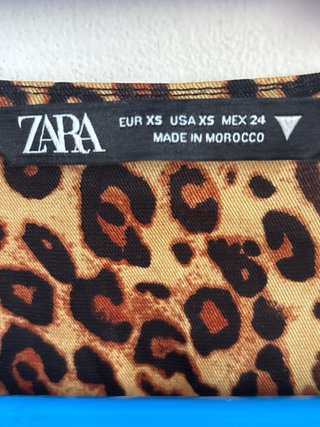 Vestido Zara Animal Print