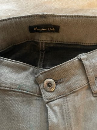 Massimo Dutti pitillo gris talla 34