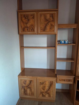 Mueble salón estanterías 4 módulos
