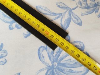 Cinta/s de cuero negro vacuno 3.5mm para cinturón.