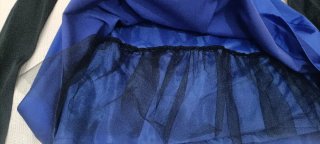 Vestido fiesta azul vibrante y negro, T-40, 35€!!