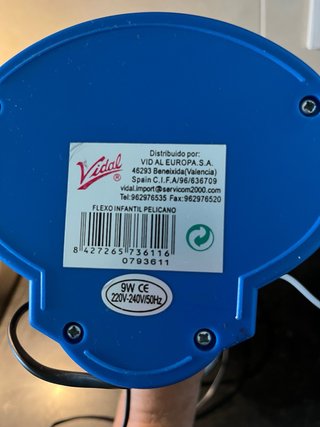 Lámpara flexo tucán retro vintage