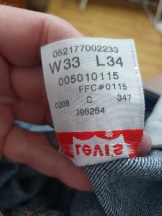Levi's 501 W33 L34 Made in Haiti