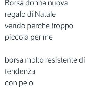 Borsa Dorinka pelo sintetico nero con catena