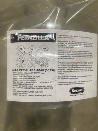 Fermentador Fermzilla Isobarico 55L