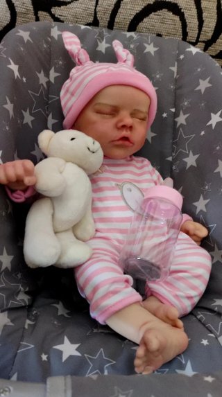 Bebé reborn silicona niña 33-34cm