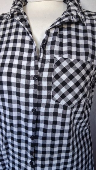 Camicia donna smanicata a quadri