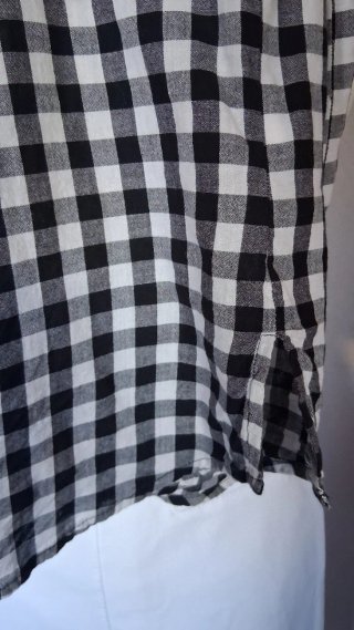Camicia donna smanicata a quadri