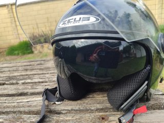 Casco Jet Zeus Negro