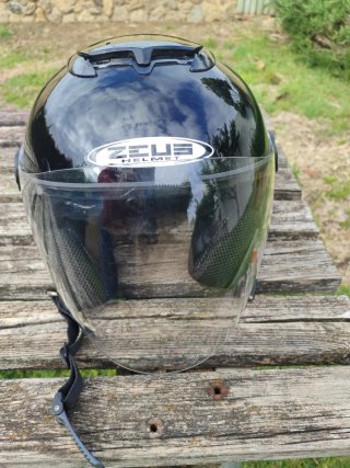 Casco Jet Zeus Negro
