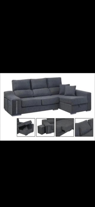 Sofá chaiselongue 399€ nuevo