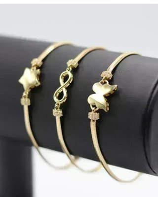 Pulsera Estrella Oro Serpiente