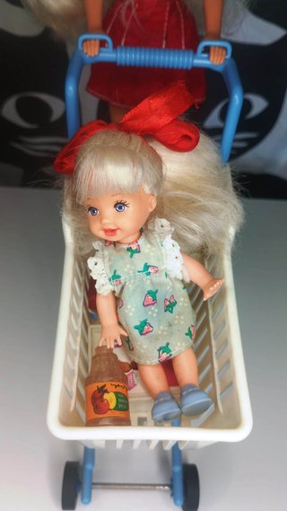 Barbie y Shelly Carrito Compras Muñecas