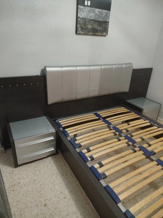 muebles habitación matrimonio gris cenizo y plata