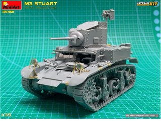 Maqueta tanque M3 Stuart Initial Production