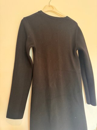 Vestido de punto Zara negro