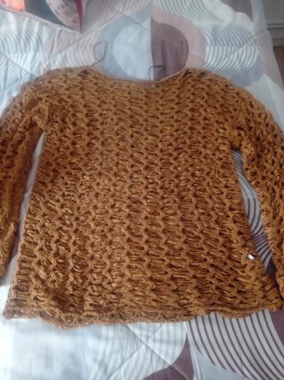 Blusa calada marrón