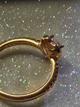 Anillo Pandora Oro Rosa Corazón Talla 17