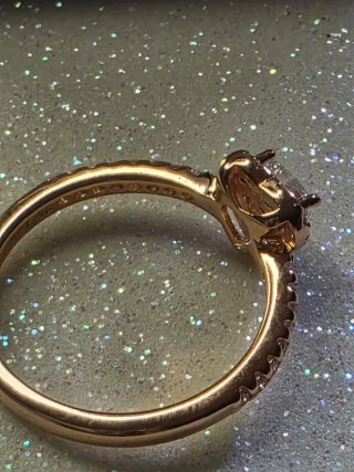 Anillo Pandora Oro Rosa Corazón Talla 17