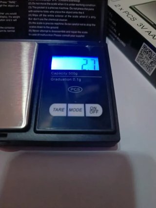 BASCULA DE PRECISIÓN 0,0g Hasta 500g