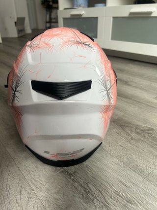 Casco Moto Integral LS2 Rosa Palmeras
