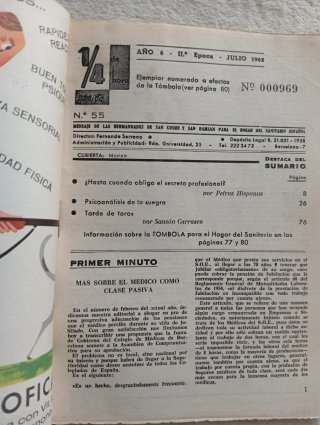 Lote de 10 revistas de 1/4 de hora para Ud.