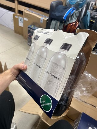 3 Botellas Sodastream Classic 1L Negras