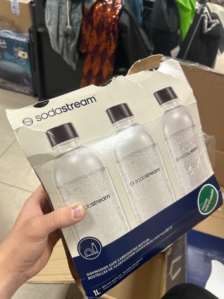 3 Botellas Sodastream Classic 1L Negras