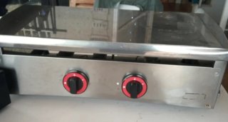 Plancha de gas Novo 2 quemadores