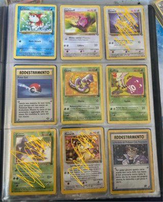 Lotto carte Pokémon Gastly, Magmar, Geodude, ecc.